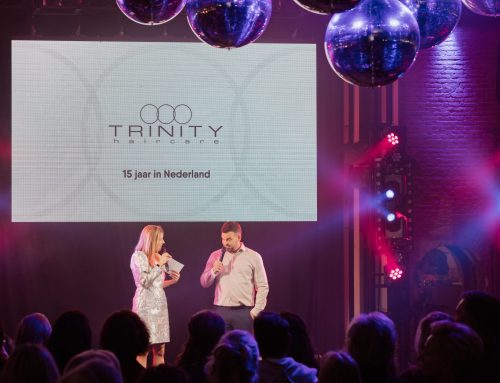 TRINITY haircare viert 15 jaar: een avond vol herinneringen, innovatie en spektakel